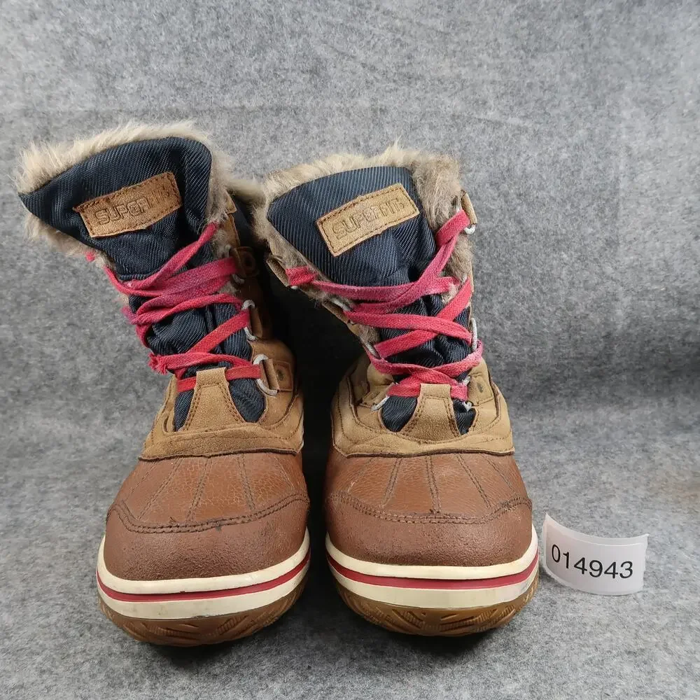 Superfit Boots Womens 9 Winter Lace Up Water Resistant Faux Fur Outdoor Anyx
